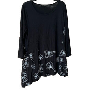 Liv Boutique Crinkle Full Bloom Tunic